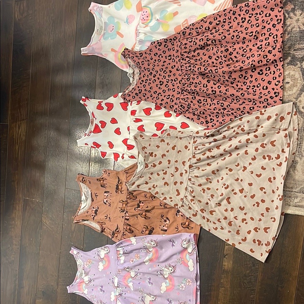 H&M Kids Dresses - Pink, Purple, and Cream Collection